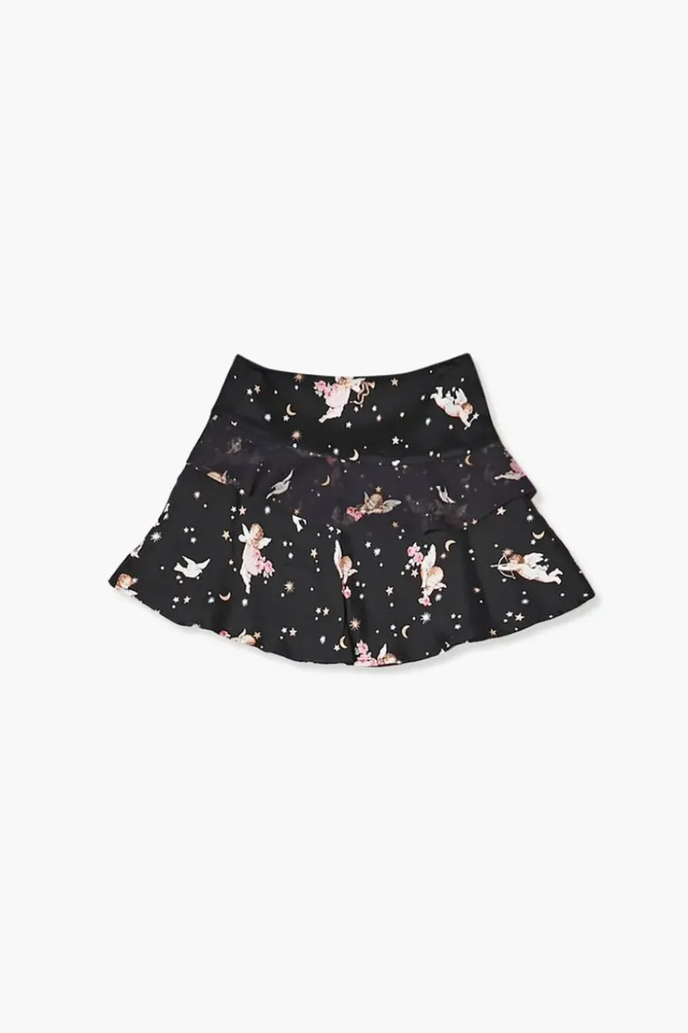Girls Cupid Print Skater Skirt (Kids)