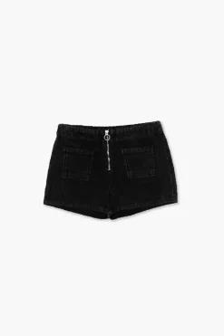 Girls Denim Pull-Ring Shorts (Kids)