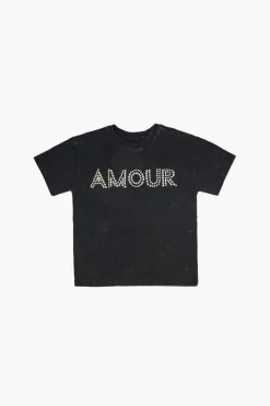 Girls Embellished Amour Graphic Tee (Kids)