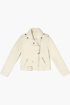 Girls Faux Leather Moto Jacket (Kids)