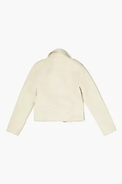 Girls Faux Leather Moto Jacket (Kids)