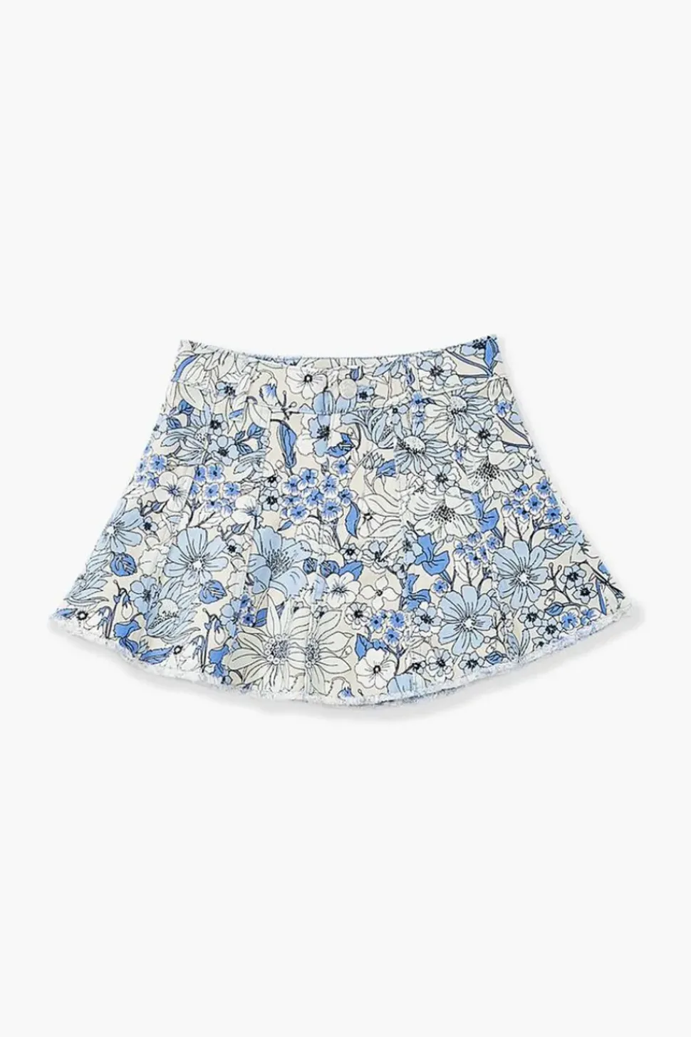 Girls Floral Denim Skirt (Kids)