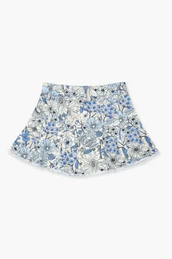 Girls Floral Denim Skirt (Kids)