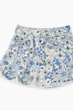 Girls Floral Denim Skirt (Kids)
