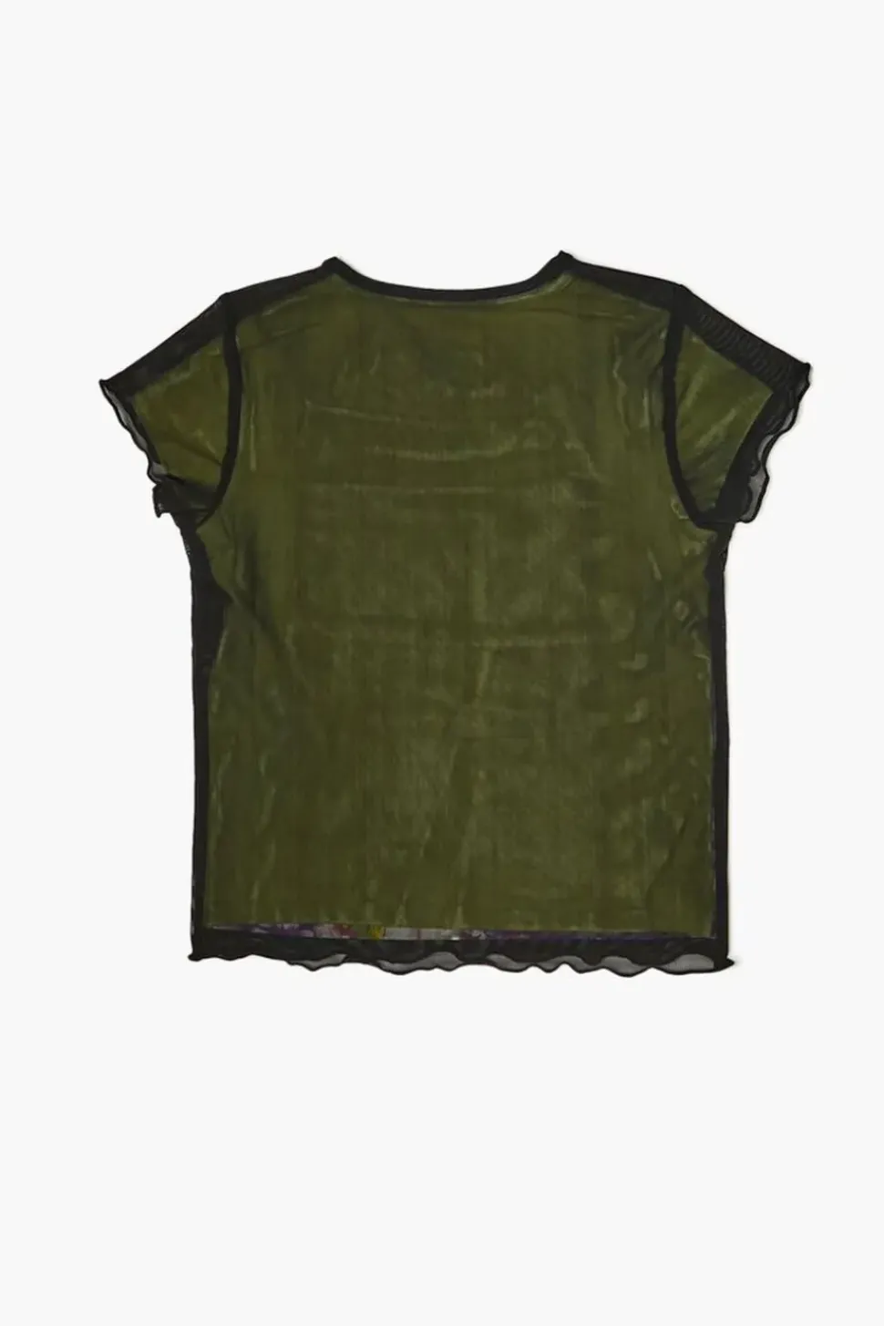Girls Floral Print Mesh Tee (Kids)