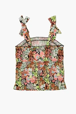 Girls Floral Tie-Strap Top (Kids)