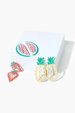 Girls Fruit Snap Hair Clip Set (Kids)