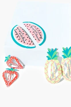 Girls Fruit Snap Hair Clip Set (Kids)