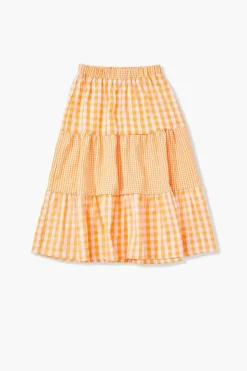 Girls Gingham Maxi Skirt (Kids)