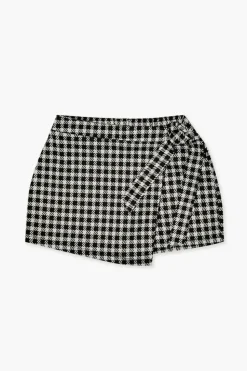 Girls Gingham Self-Tie Skort (Kids)