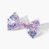 Girls Glittered Confetti Bow Hair Clip (Kids)
