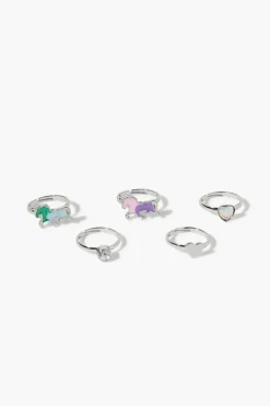 Girls Glitter Horse Ring Set (Kids)
