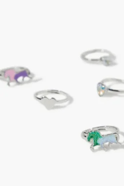 Girls Glitter Horse Ring Set (Kids)