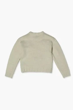 Girls Heart Ball-Knit Sweater (Kids)