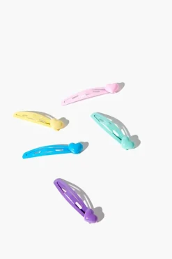 Girls Heart Snap Clip Set (Kids)