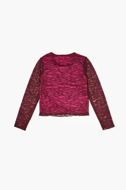 Girls Lace Pintucked Top (Kids)