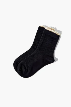 Girls Lace-Trim Crew Socks (Kids)