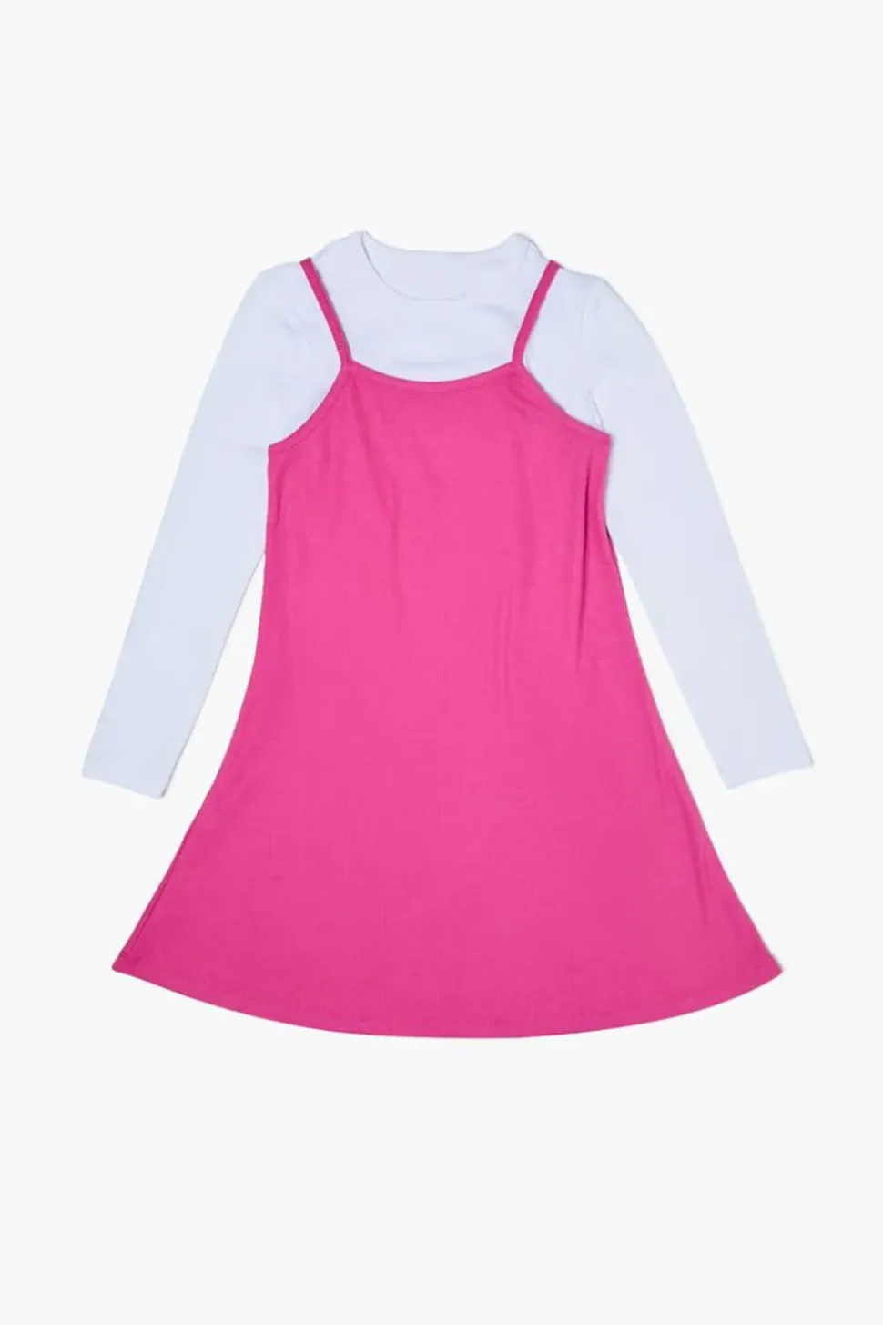 Girls Long-Sleeve Combo Dress (Kids)