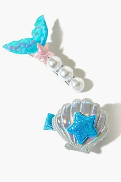 Girls Mermaid Hair Clip Set (Kids)