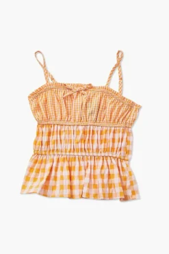Girls Mixed Plaid Cami (Kids)