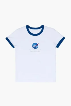 Girls Nasa Graphic Ringer Tee (Kids)