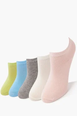 Girls Organically Grown Cotton Socks - 5 Pack (Kids)