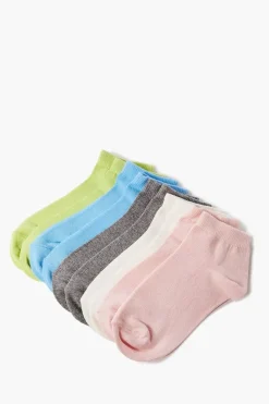 Girls Organically Grown Cotton Socks - 5 Pack (Kids)