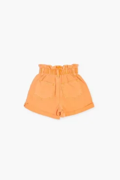 Girls Paperbag Denim Shorts (Kids)