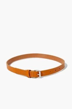 Girls Perforated Faux Leather Belt (Kids)