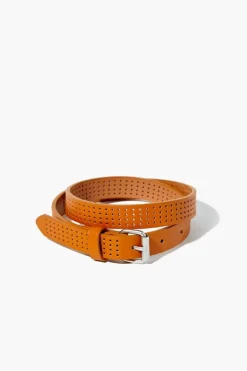 Girls Perforated Faux Leather Belt (Kids)
