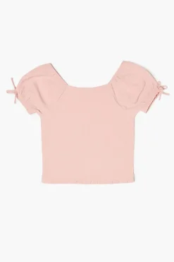 Girls Puff-Sleeve Top (Kids)
