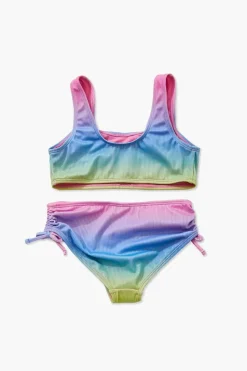 Girls Rainbow Henley Bikini Set (Kids)