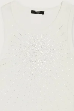 Girls Rhinestone Star Tank Top (Kids)