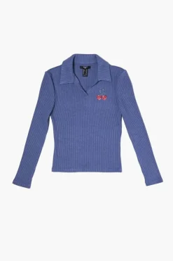 Girls Ribbed Cherry Top (Kids)