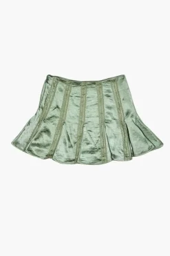 Girls Satin Pleated Skirt (Kids)