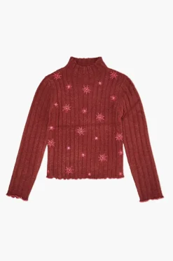 Girls Star Print Sweater (Kids)