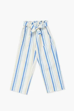Girls Striped Paperbag Pants (Kids)