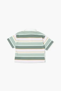 Girls Striped Polo Shirt (Kids)