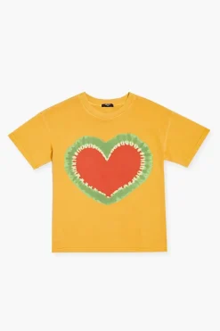 Girls Tie-Dye Heart Graphic Tee (Kids)