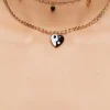 Girls Yin Yang Choker Necklace Set (Kids)