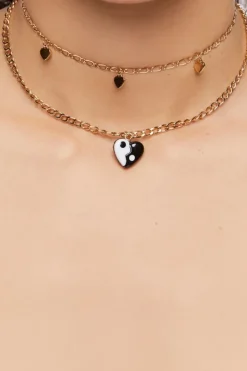Girls Yin Yang Choker Necklace Set (Kids)