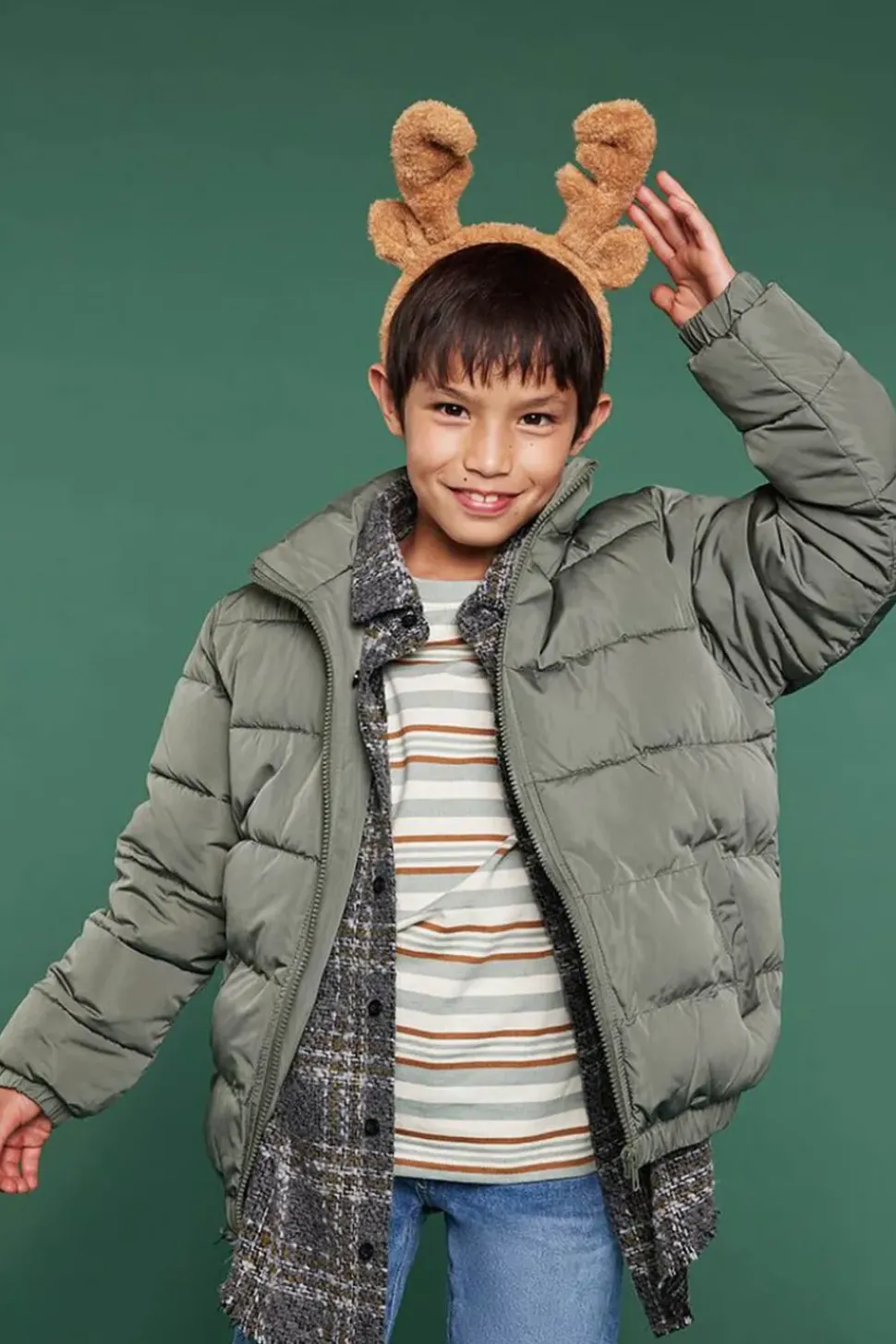 Girls Zip-Up Puffer Coat (Kids)
