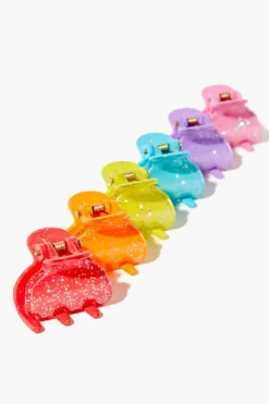 Glitter Claw Hair Clip Set