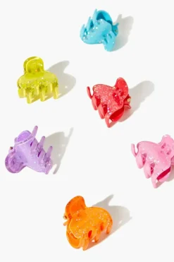 Glitter Claw Hair Clip Set