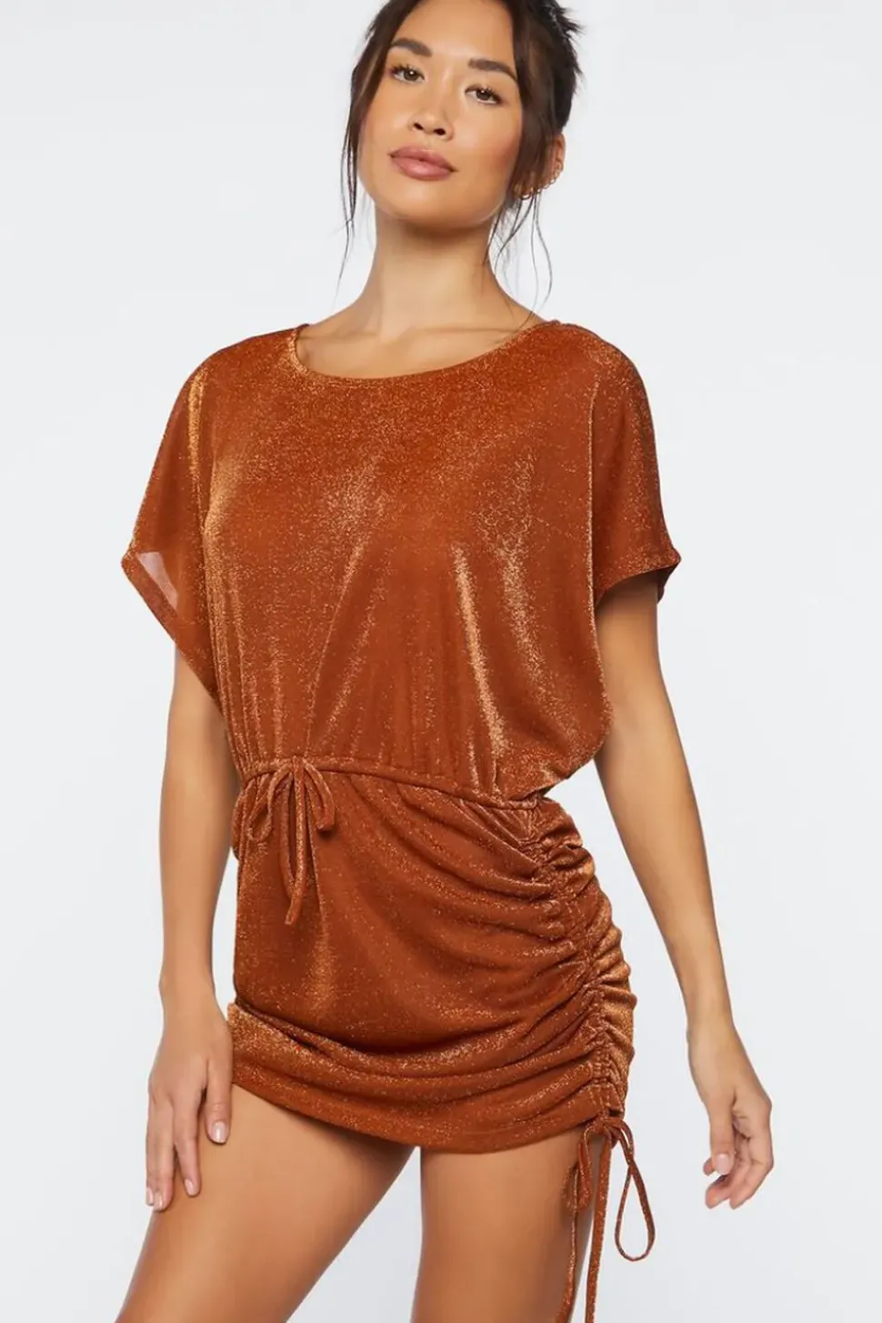 Glitter Knit Swim Cover-Up Dress