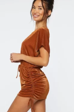 Glitter Knit Swim Cover-Up Dress