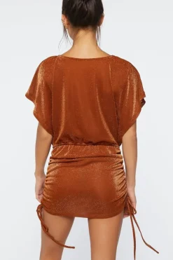 Glitter Knit Swim Cover-Up Dress