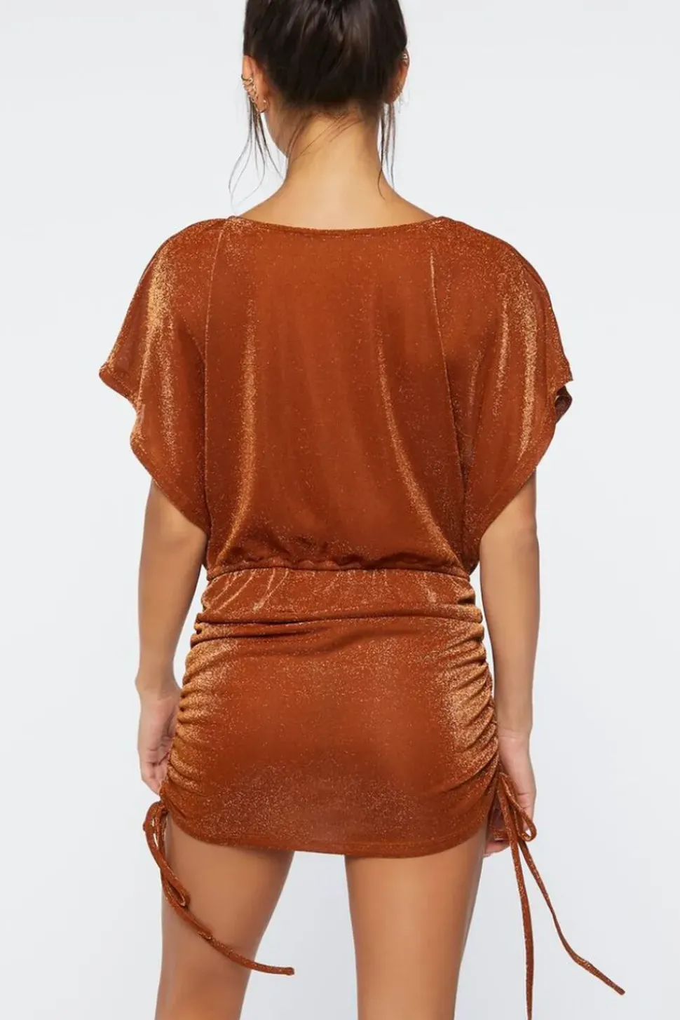 Glitter Knit Swim Cover-Up Dress