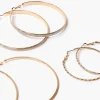 Glitter Variety Hoop Earrings Set