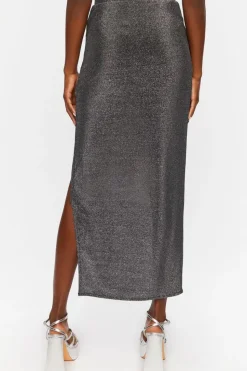Glitter Wrap Maxi Skirt
